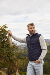 veste matelassée sans manches bleu marine clique