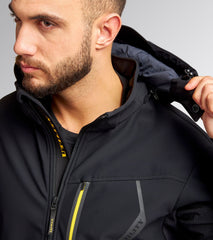 softshell à capuche noire diadora