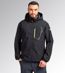 softshell à capuche noire diadora