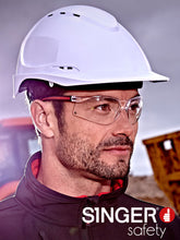 casque de sécurité blanc singer