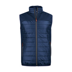 doudoune sans manches bleu marine printer