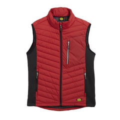 doudoune sans manches rouge