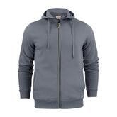 sweat à capuche zippé anthracite printer