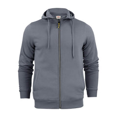 sweat à capuche zippé anthracite printer