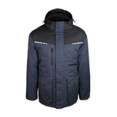 parka hiver ripstop noir et bleu singer
