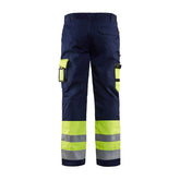 pantalon haute visibilité bleu et jaune blaklader