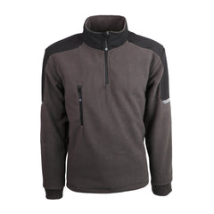 sweat 1/4 de zip gris foncé singer