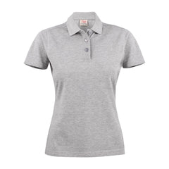 polo coton femme gris chiné printer