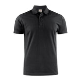 polo noir coton printer