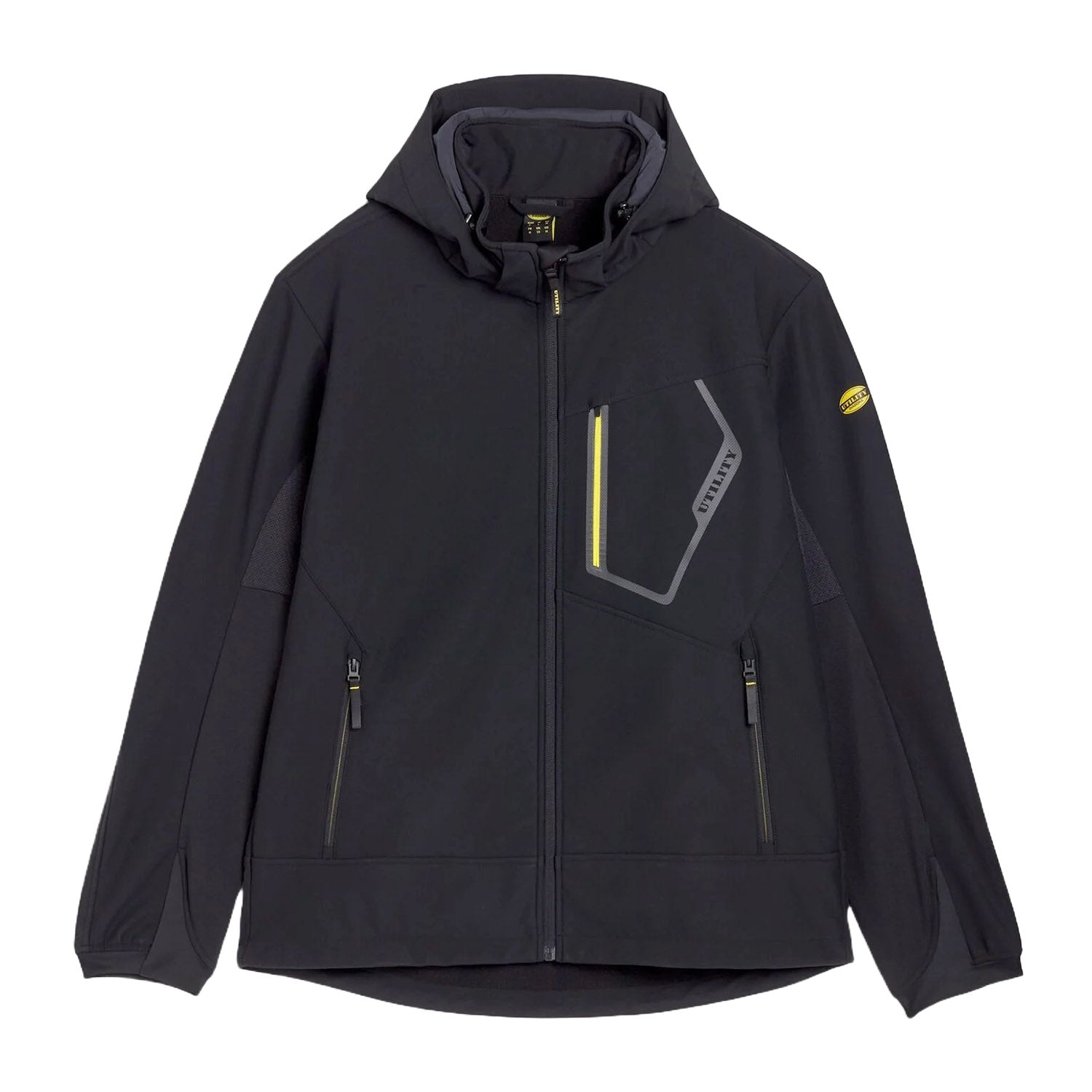 softshell à capuche noire diadora