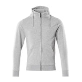 sweat à capuche zippé gris chiné mascot