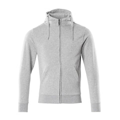 sweat à capuche zippé gris chiné mascot