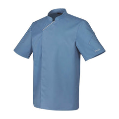 veste de cuisine manches courtes bleu robur