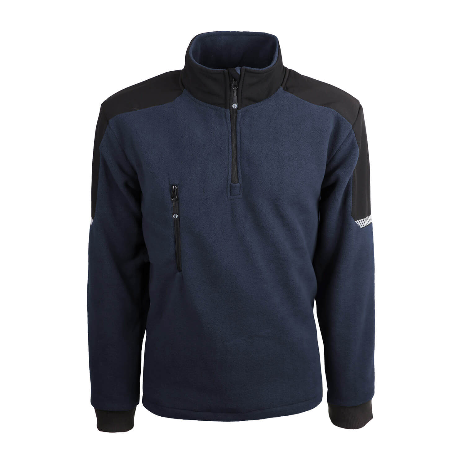 sweat 1/4 de zip bleu singer