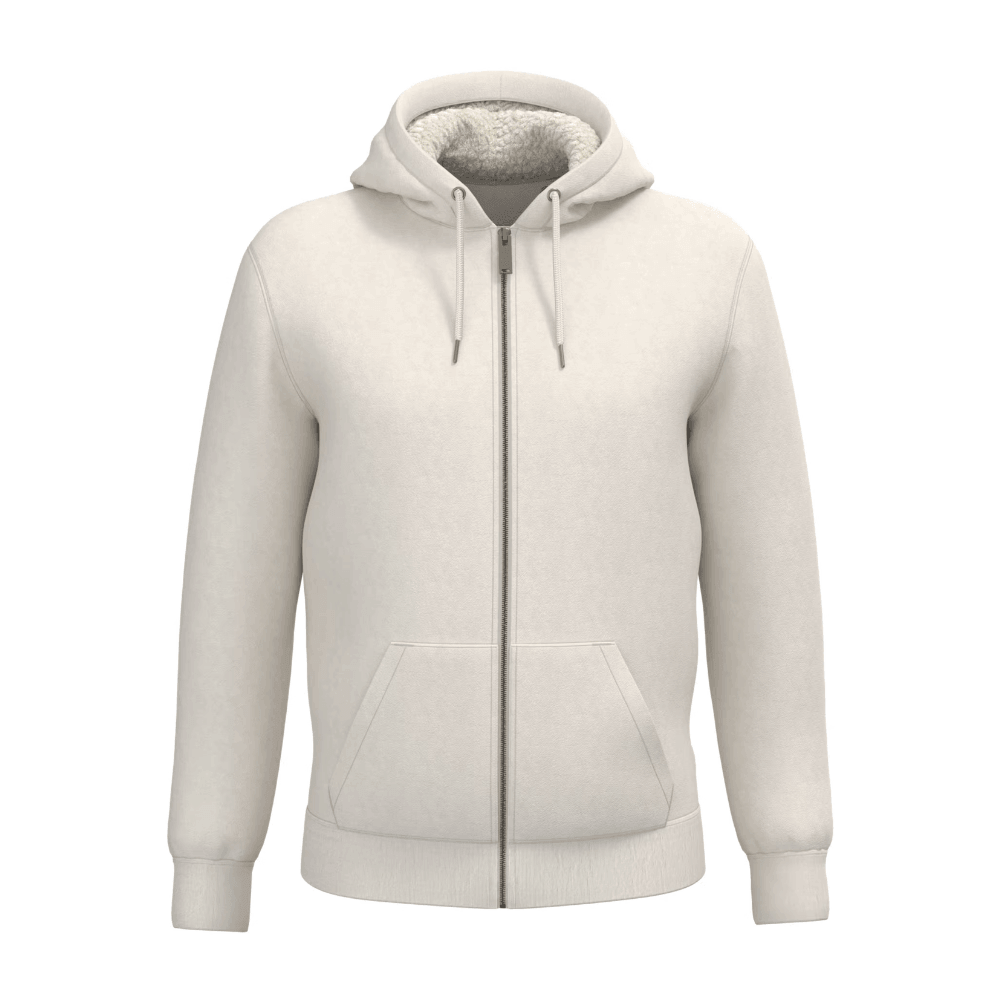 SWEAT-SHIRT ZIP DOUBLÉ EN SHERPA UNISEXE- NATIVE SPIRIT