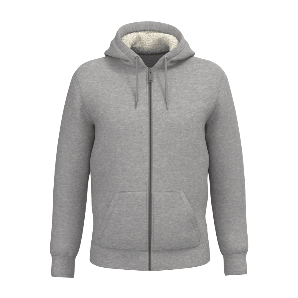 SWEAT-SHIRT ZIP DOUBLÉ EN SHERPA UNISEXE- NATIVE SPIRIT