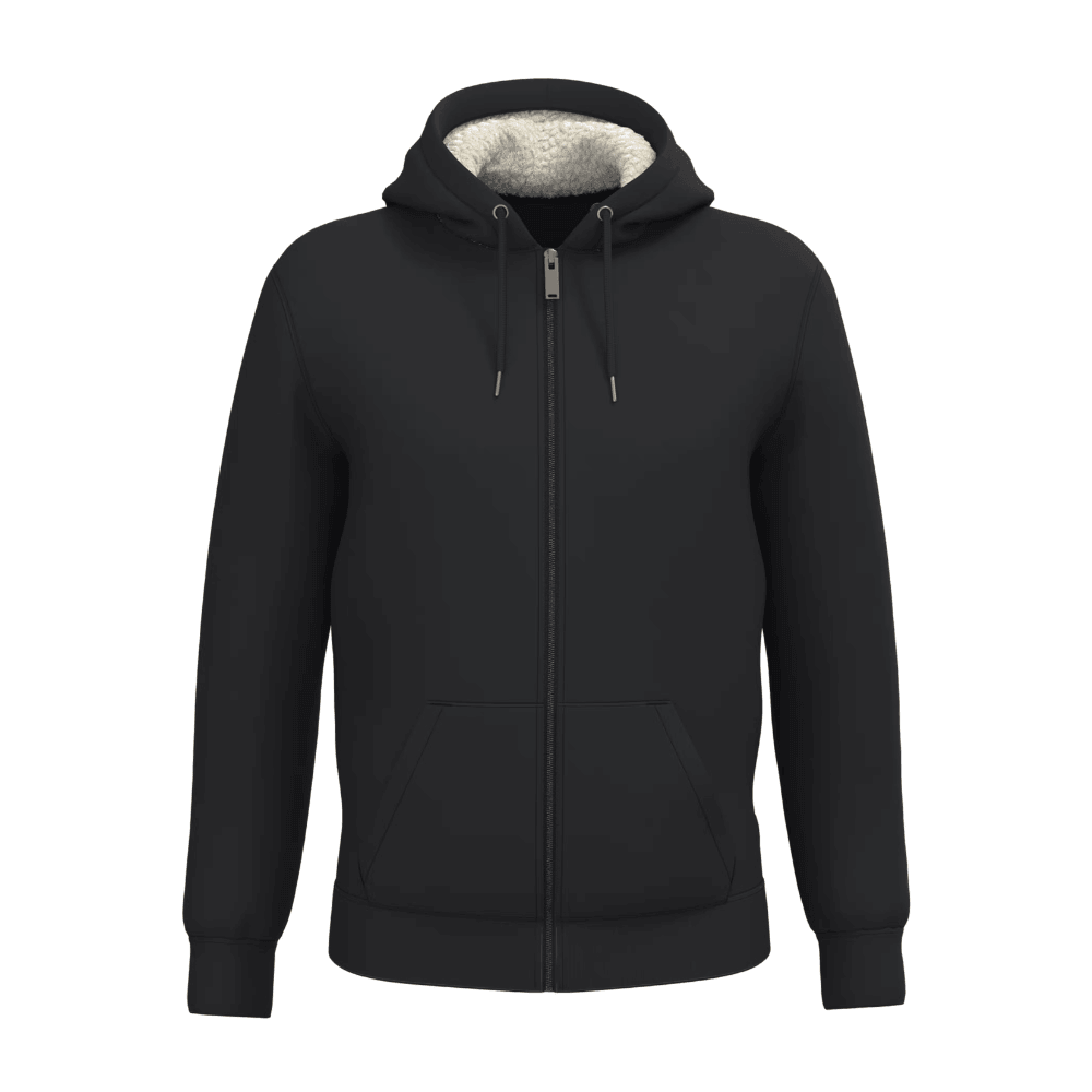 SWEAT-SHIRT ZIP DOUBLÉ EN SHERPA UNISEXE- NATIVE SPIRIT