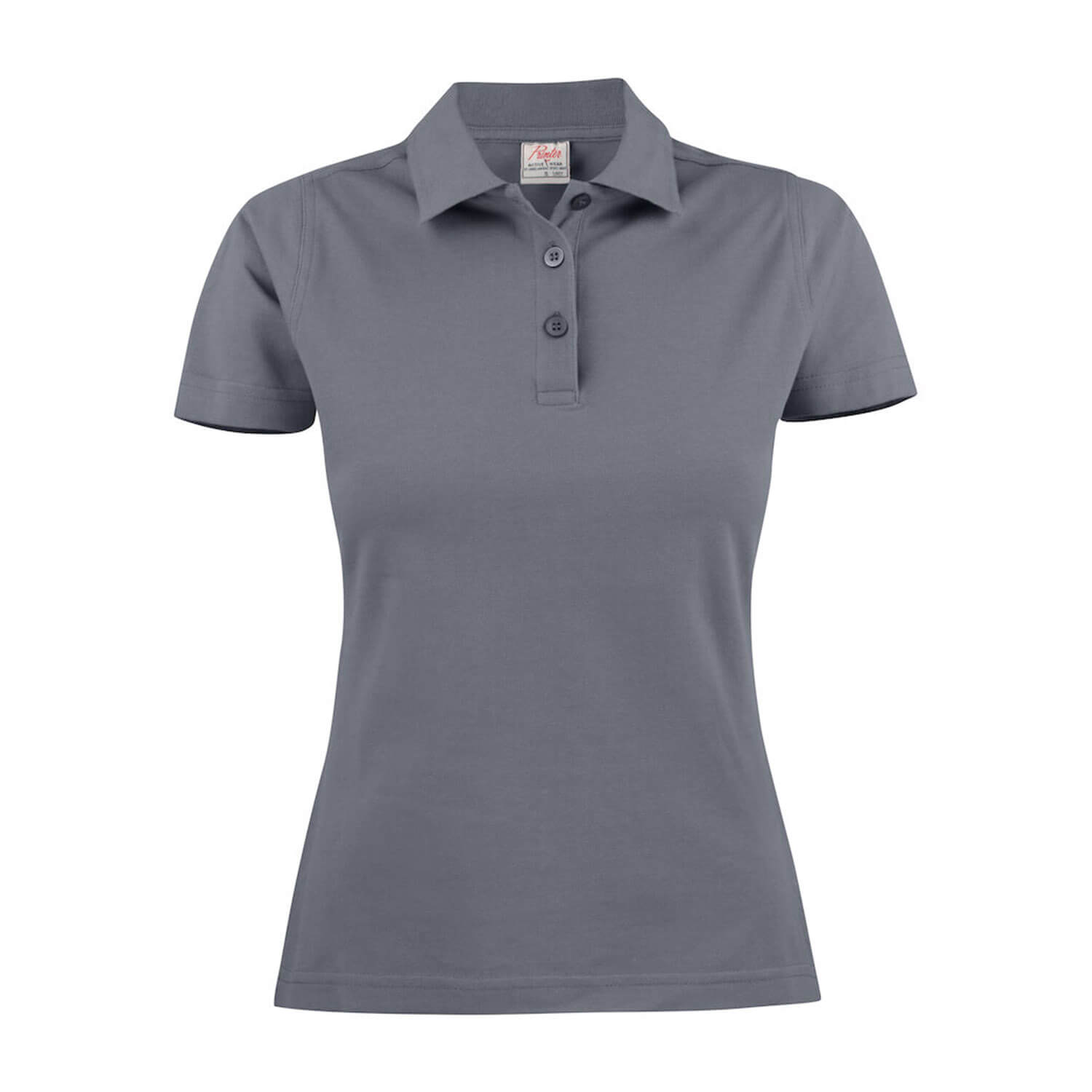 polo coton femme gris acier printer