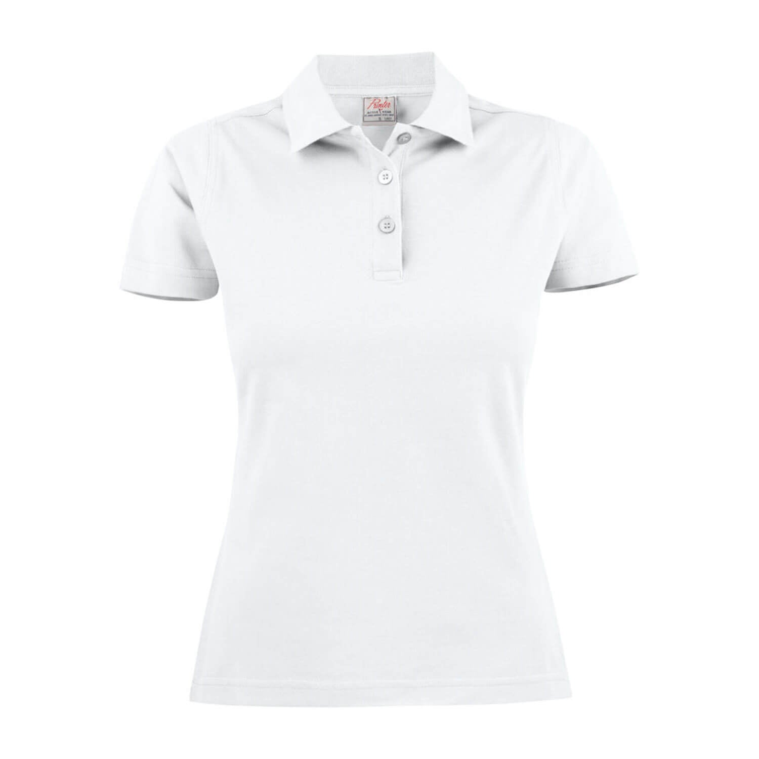 polo coton femme blanc printer