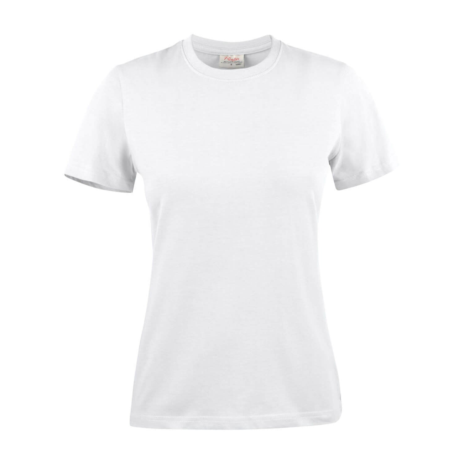 tee-shirt coton femme blanc printer