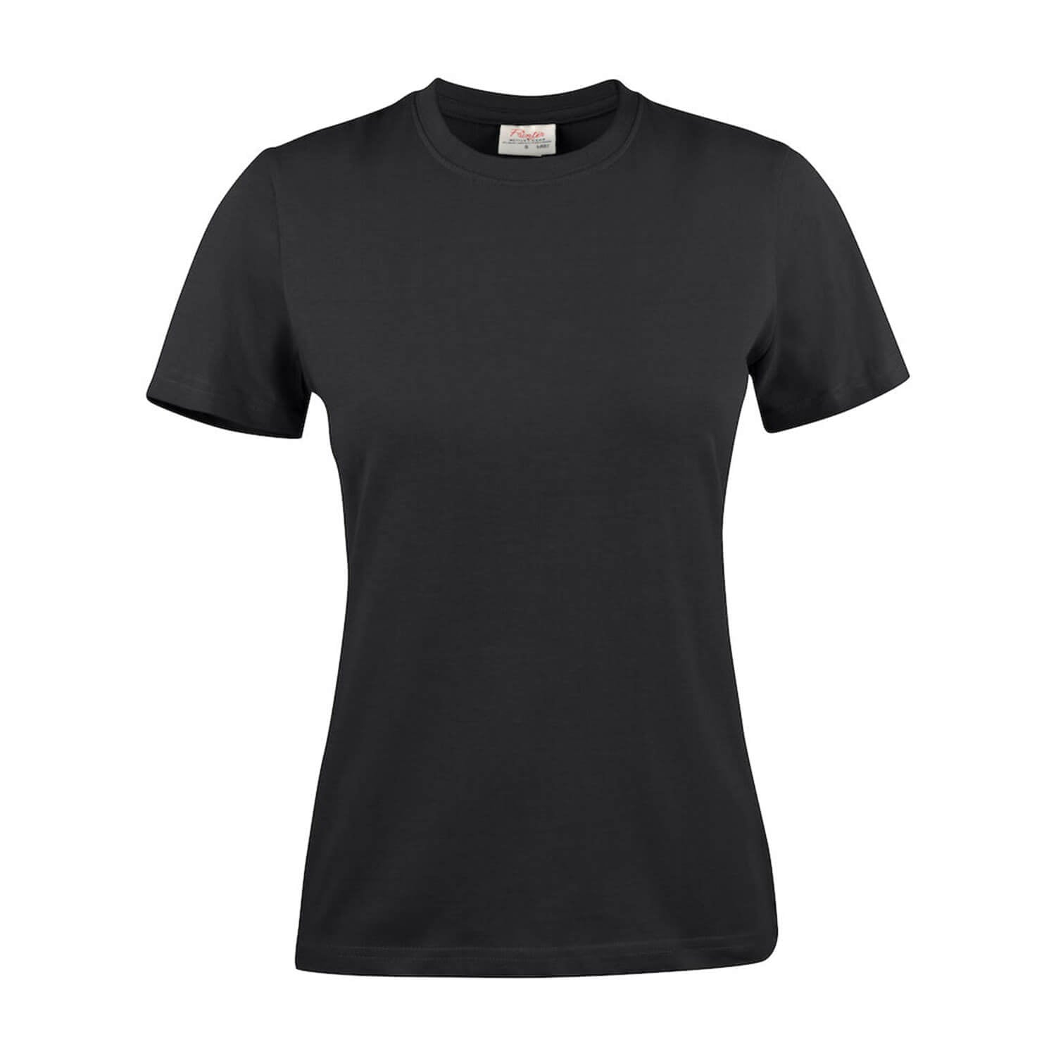 tee-shirt coton femme noir printer