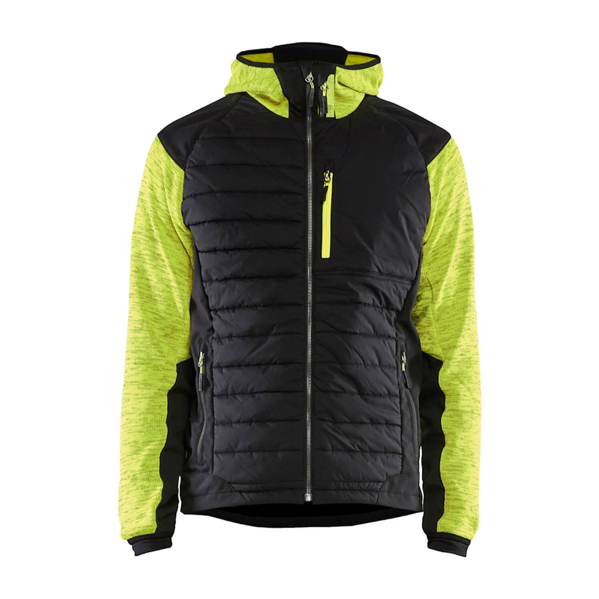 veste hybride noir et jaune blaklader